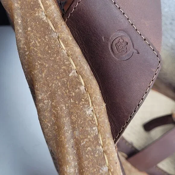 Born Sorja Sport Leather Thong Sandals Women's 9 EU 39-40 Brown - Picture 12 of 14